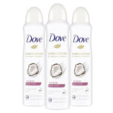 Dove Advanced Care Caring Coconut Dry Spray – 0% Alcohol Formula for Sting-Free Comfort on Freshly Shaved Sensitive Underarms