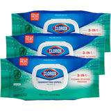 Clorox Disinfecting Wipes Flex Pack – Office Desk and Workspace Disinfecting Wipes for Daily Germ Removal, Bleach-Free 75-Count Pack of 3