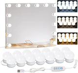 LuminGlow LED Vanity Lights – Thoughtful Housewarming Gift for Her, Adjustable Warm to Cool Glow for Bedroom Vanity