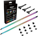 airgoo AG-NEON-LS1 Diffused Silicone ARGB Strip – Thoughtful Housewarming Gift for Custom PC Enthusiasts, 42 Individually Addressable LEDs with Tool-Free Magnetic Mounting