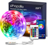 phopollo LED Strip Lights – Home Office Backlighting for Monitors, Focus Enhancing Ambient Desk Lighting