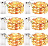 innotree Battery Operated Fairy Lights – Living Room Accent Lighting with 6H Timer, 30 LED Mini Twinkle Strands 6-Pack