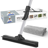 MR.SIGA 3-in-1 Floor Brush for Neutral Interior Spaces, Replace Broom Squeegee and Dust Mop
