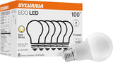 SYLVANIA ECO LED Light Bulb 8-Pack Soft White – Low Heat Cool Touch Replacement for Hallways and Stairwells, Family Safe
