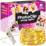 Mind-Glowing Photo Clips String Light - Thoughtful Housewarming Gift Idea, Picture Display String Lights with Clips for Living Room and Apartment
