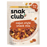 Snak Club Cajun Trail Snack Mix – Portable Protein Fuel for Hiking, Camping, and Picnic Adventures, 15 oz Resealable Pouch