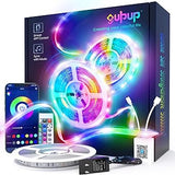 GUPUP RGB Rope Light – Living Room Aesthetic Accent, App Controlled Wall Decor