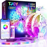 TJOY LED Strip Lights for Ceiling and Staircase Accent – 200ft RGB Decor Light with Smart App Control