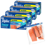 Glad Power Shield 1-Gallon Slider Freezer Bags – Stand-Up Base for Faster, Spill-Free Batch Filling During Weekend Cook Sessions
