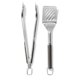 OXO Outdoor Grilling Turner and Tongs Set – Thoughtful Father's Day Gift for Dads Who Love to Grill