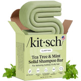 Kitsch Tea Tree Shampoo Bar – Minimalist Bathroom Staple, Replaces Two Plastic Bottles