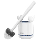 MR.SIGA Toilet Brush Set – Designer Bathroom Accessory for Renovated Spaces, Sleek Black Finish and Coordinated Storage