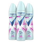 Degree Advanced Dry Spray Antiperspirant – Thoughtful Birthday Gift Set for Her, 72-Hour Sheer Powder 3.8 oz Pack of 3