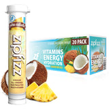 Zipfizz Daily Energy Tubes – Travel and Hiking Essential, Single-Serving Caffeine Packets for Road Trips and Flights