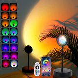 AuroraBeam Sunset Projector – Romantic Valentine's Day Gift for Women, RGB Night Light with Remote