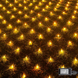 Funpeny 12x5ft LED Net Lights – 360 LED Clear Wire Bush Lights for Backyard Hedges, Deck Overhang and Camping Night Setup