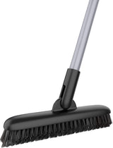 MR.SIGA Heavy Duty Grout Scrub Brush with Long Handle – Commercial Restroom Scrubber for High-Volume Cleaning Jobs