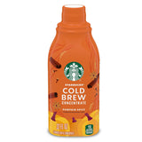 Starbucks Cold Brew Pumpkin Spice Concentrate – Mindful Morning Coffee Ritual, 32 oz Smooth Cold-Steeped