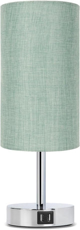 Yarra-Decor Simple Modern Nightstand Lamp – Tap-to-Dim Bedside Lamp with Dual USB Ports
