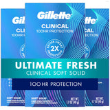 Gillette Clinical Antiperspirant for Men – Outdoor & Travel Ready, 1.7 oz TSA-Friendly Stick