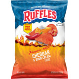 Ruffles Potato Chips – Lunchbox Snack Pack for Kids and Teens, 8oz Single Bag