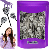 Fruidles Skull & Ghost Lollipops – Decorative Halloween Candy Bowl for Living Room and Entryway Display