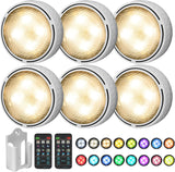 Brilliant Evolution Battery Puck Lights – Flameless Safe Night Light for Kids and Pets