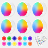 ILYXY LED Puck Lights with Remote for Child Safe Nursery Lighting, Cool Touch Battery Lights with Auto-Off Timer for New Parents