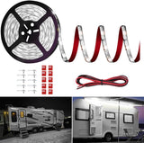 Outdoor Camper Awning Light Strip 13FT 20FT 12V IP65 – Flexible Underglow for Campsite, Tailgate, and Backyard Patio