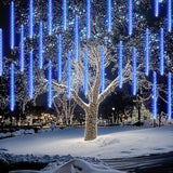 FUNPENY Meteor Shower Rain Lights – Child-Safe Low Voltage Holiday Lighting for Kids' Rooms and Playrooms
