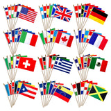 100 Country Flags Outdoor Bundle – Portable World Flags for Camping, Patios & Festival Events