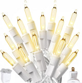 PREXTEX 10 Ft Warm White String Lights as a Thoughtful Housewarming and Holiday Gift for Her, 50 Count Indoor/Outdoor