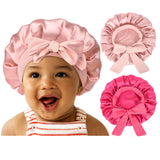 YANIBEST Silk Satin Bonnet for Kids – Child-Safe Overnight Hair Protection for Baby Girls and Boys in the Nursery