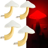 AUSAYE Plug in Mushroom Lamp for Living Room Aesthetic – Soft Ambient LED Wall Light in Six Colors