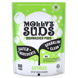 Molly's Suds Dishwasher Detergent Pods Safe for Nursery Dishes and Sippy Cups, 120 Count