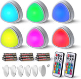 EverBrite Tap Light – Minimalist Wireless Puck Light for Clean Scandinavian Interiors, 3-Pack