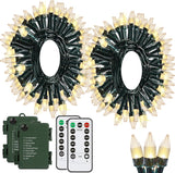 Solhice 2 Pack Battery LED Lights – Flameless Twinkle Garland for Homes with Kids, Pets, and Sleep Safety