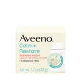 Aveeno Calm + Restore Facial Moisturizer – Dermatologist-Tested Cream for Reactive, Sensitive Skin Types, 1.7 oz