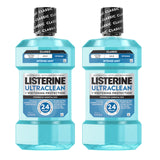 Listerine Ultraclean Whitening Rinse – Elevated Home Bathroom Essential with Clinical-Grade Germ Kill