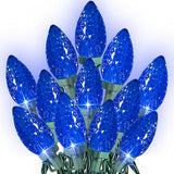 Dazzle Bright C9 Kids Room Lights – Flame-Free Holiday Decor for Nursery & Playroom, Cool LEDs
