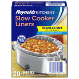 Reynolds Kitchens Slow Cooker Liners – Heat-Resistant Up to 400F for Worry-Free Cooking Around Kids