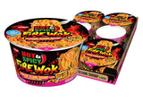 Nissin Hot & Spicy Fire Wok Sizzlin' Rich Pork – Housewarming Gift for College Students, Pantry-Friendly Noodle Cups