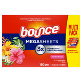 Bounce Mega Dryer Sheets Paradise Blossom 180 Count 3 Pack Practical Housewarming Gift for New Homeowners