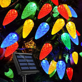 Lumify Single-Mode Solar C6 Lights – Understated 100 LED Strawberry String Lights for Intentional, Clutter-Free Outdoor Spaces