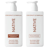 Native 2-Pack Hair Care – Patio Shower and Poolside Essential, Sulfate-Free Shampoo and Conditioner for Swimmers