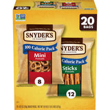 Snyder's of Hanover Pretzel Variety Pack – Portable Snack Bags for Road Trips and Picnics, 36 Count
