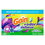 Gain Dryer Sheets Plus Odor Defense – Super Fresh Blast Scent Housewarming Gift for Her, 240 Count Laundry Care Set