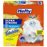 Hefty Ultra Strong 13 Gallon Trash Bags – Thoughtful Holiday Gift for Mom, Bulk Lemon-Scented Drawstring Kitchen Bags