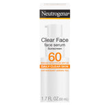 Neutrogena Clear Face Serum Sunscreen – Self-Care Vanity Essential for Sensitive, Anti-Aging Sun Protection