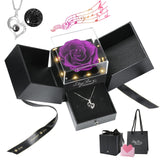 Emibele Eternal Rose Keepsake with Wearable Heart Pendant – Self-Care Sunday Treat and Personal Retreat Accessory